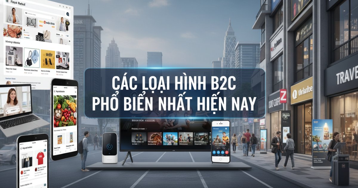 Các loại hình b2c phổ biến nhất hiện nay