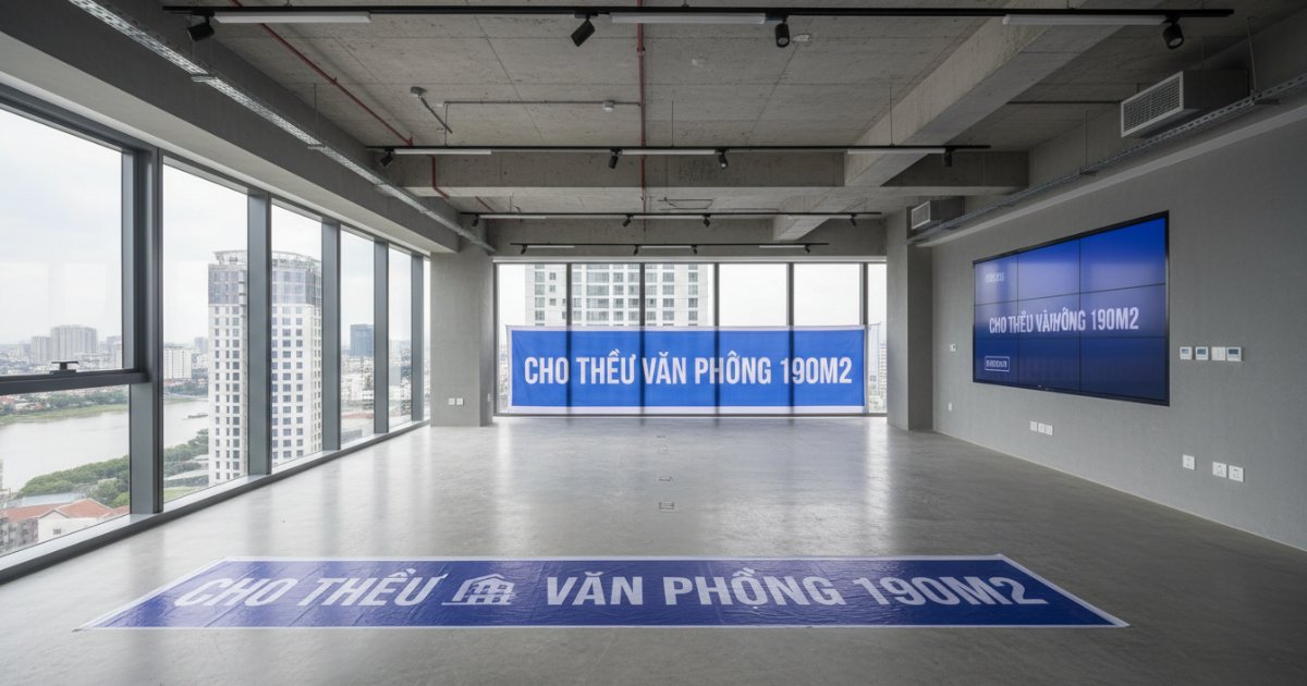 cho thuê văn phòng 190m2