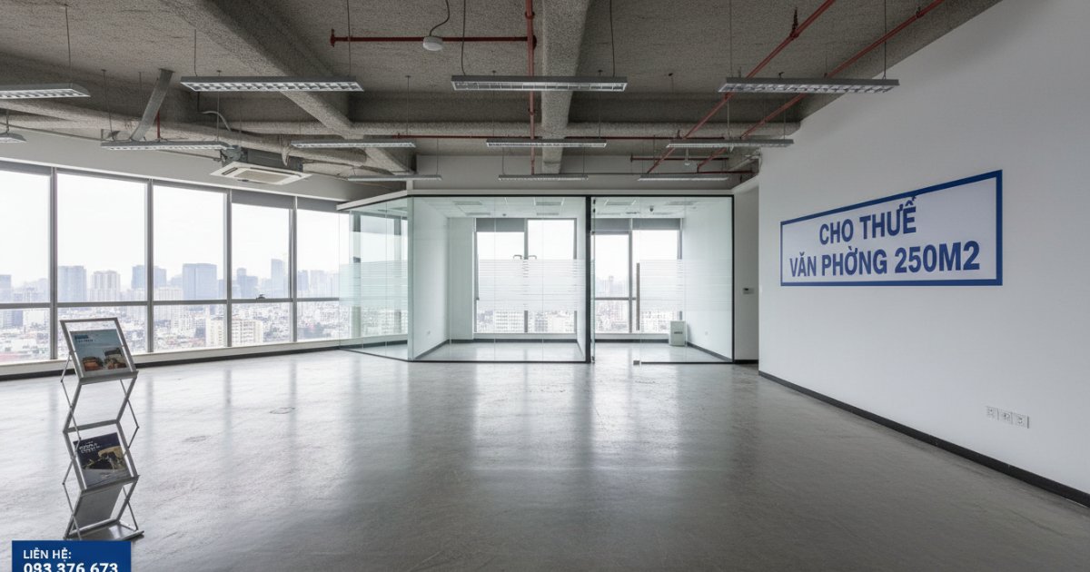 cho thuê văn phòng 250m2