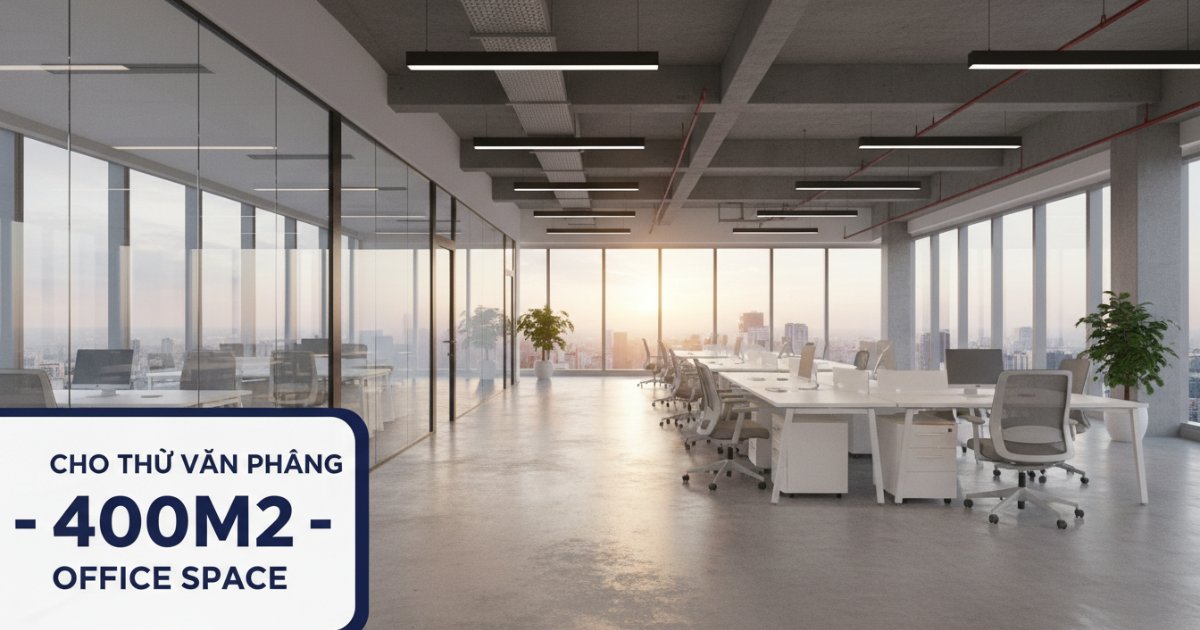 cho thuê văn phòng 400m2
