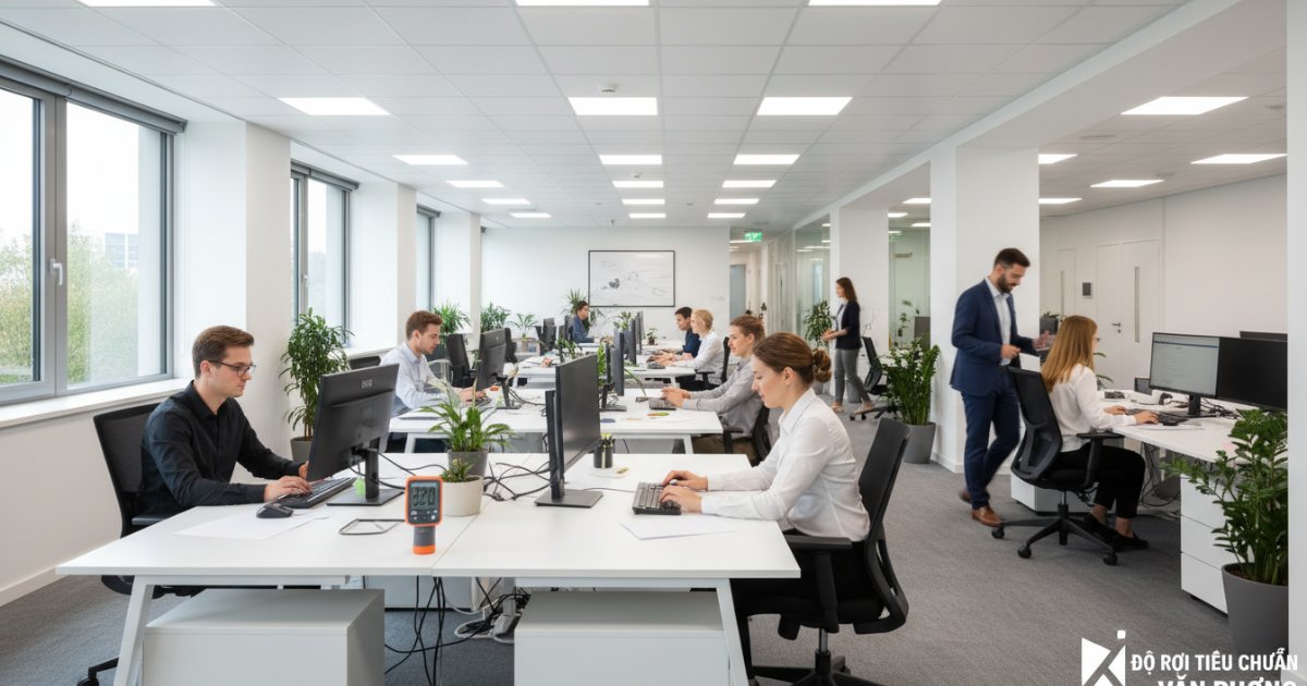 độ rọi tiêu chuẩn văn phòng