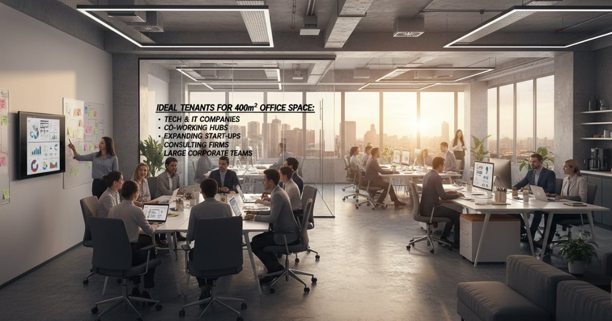 Đối tượng phù hợp để thuê văn phòng diện tích 400m2