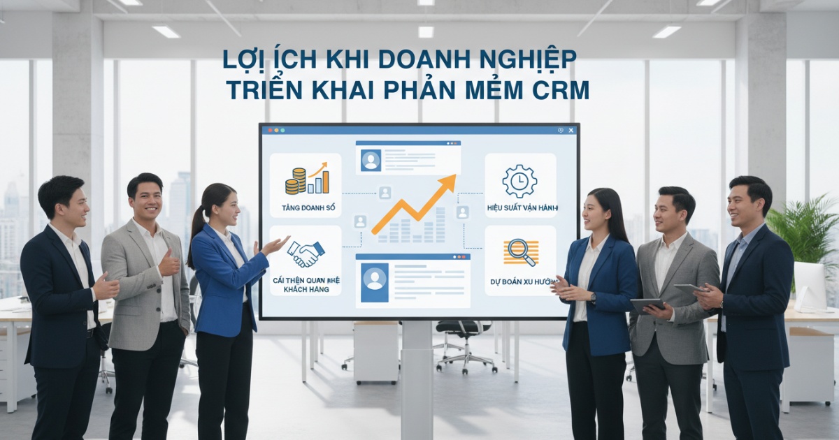 Lợi ích khi doanh nghiệp triển khai phần mềm crm