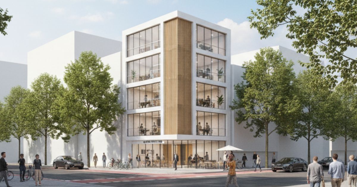 mẫu nhà văn phòng 4 tầng