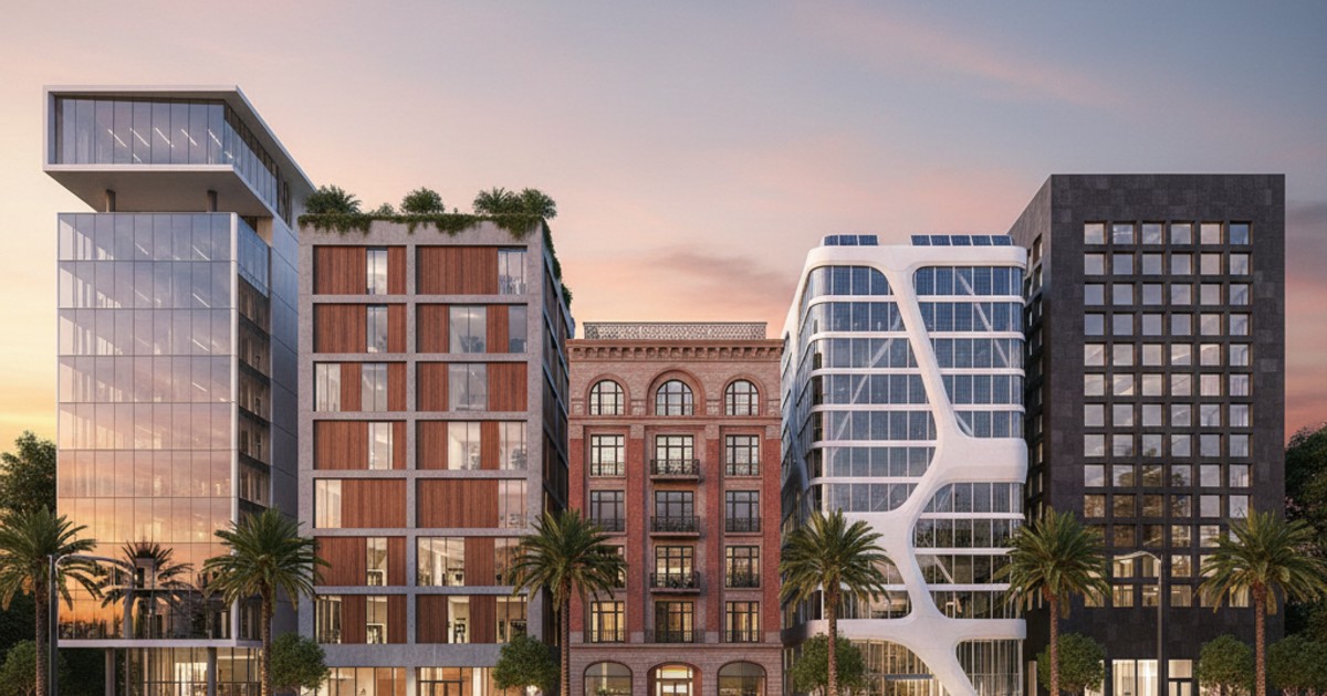 Những mẫu nhà văn phòng 5 tầng đẹp và phổ biến nhất