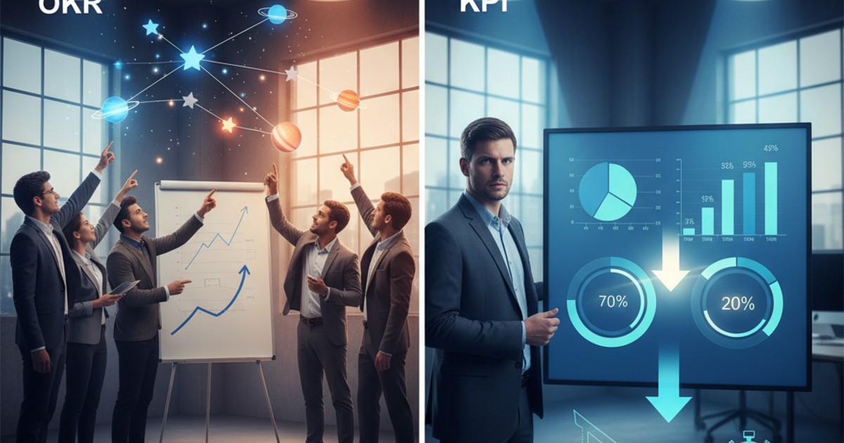 Sự khác biệt rõ rệt giữa okr và kpi