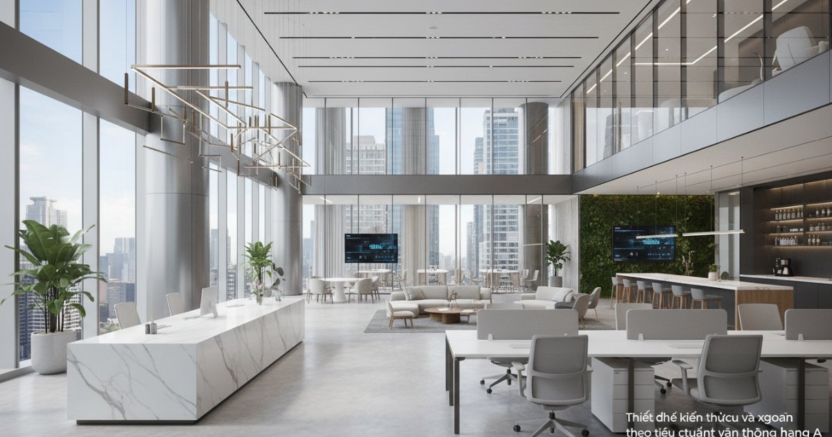 Thiết kế kiến trúc và không gian theo tiêu chuẩn văn phòng hạng a