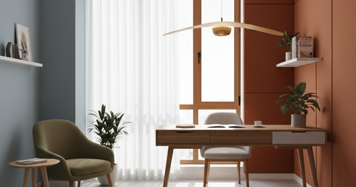 Yếu tố ánh sáng và màu sắc trong thiết kế văn phòng 10m2