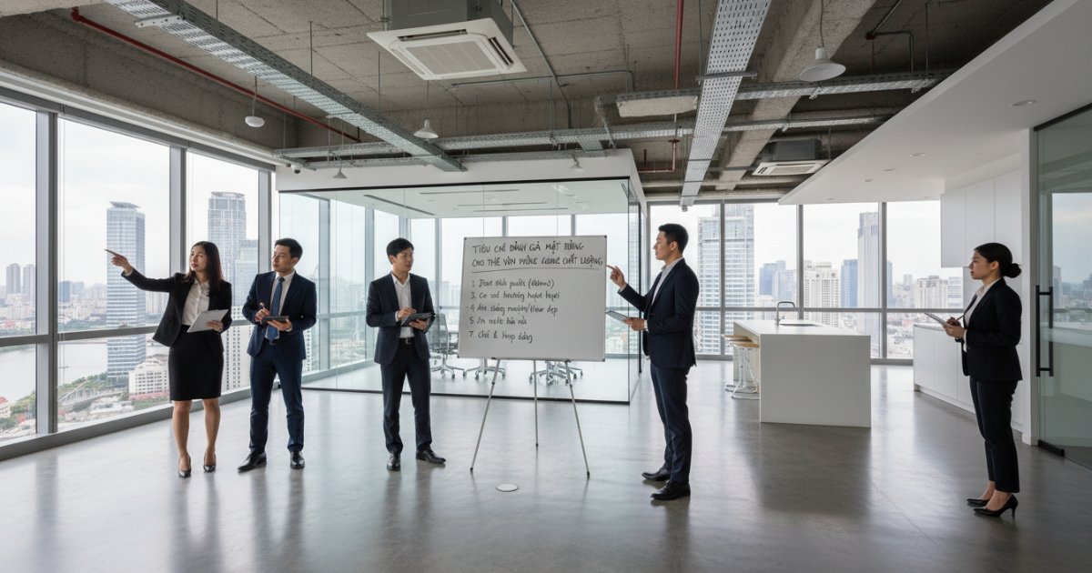 Tiêu chí đánh giá mặt bằng cho thuê văn phòng 400m2 chất lượng