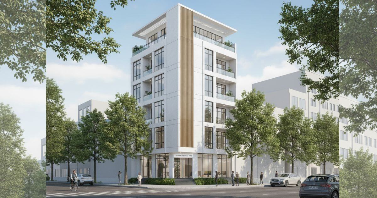 tổng quan về tòa nhà văn phòng 7 tầng