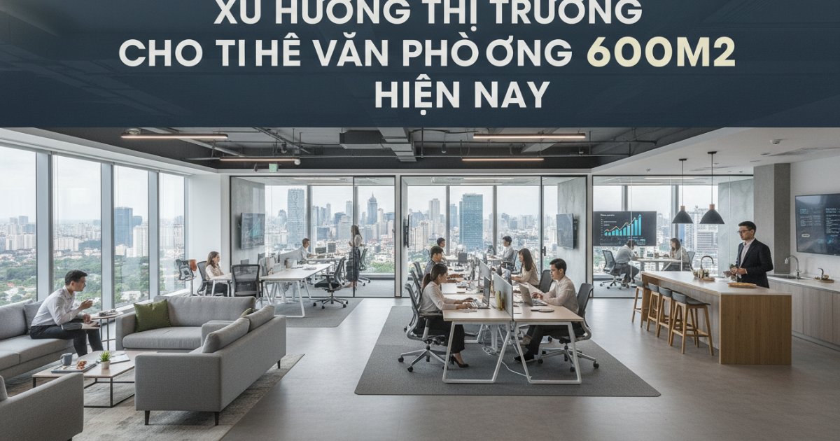 Xu hướng thị trường cho thuê văn phòng 600m2 hiện nay
