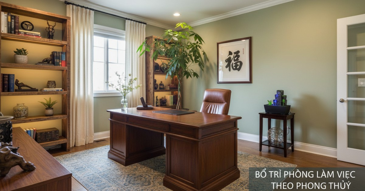 bố trí phòng làm việc theo phong thủy