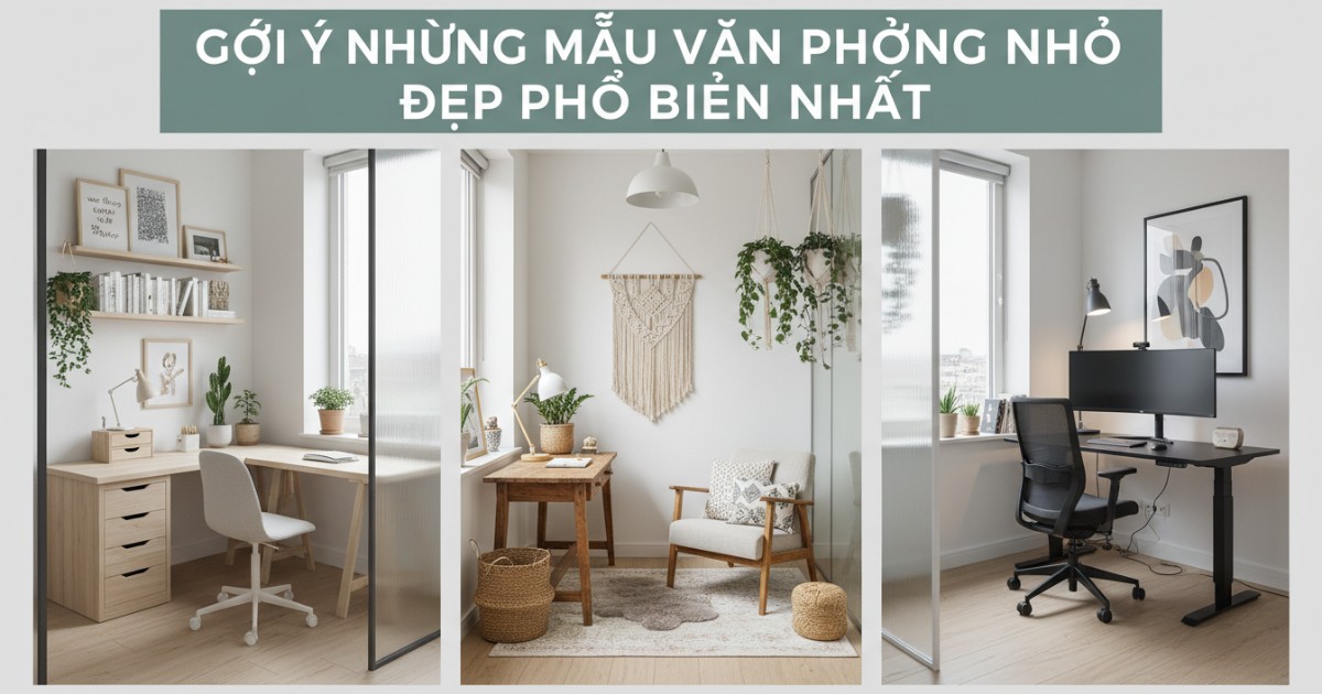 Gợi ý những mẫu văn phòng nhỏ đẹp phổ biến nhất