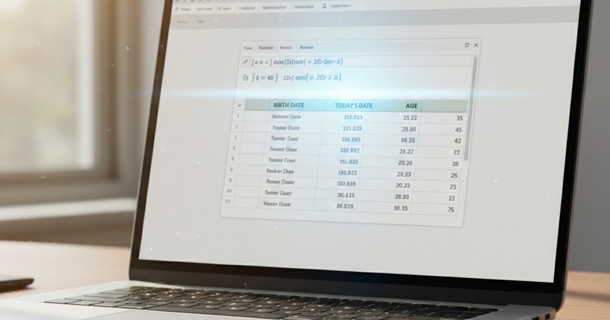 hàm tính tuổi trong excel