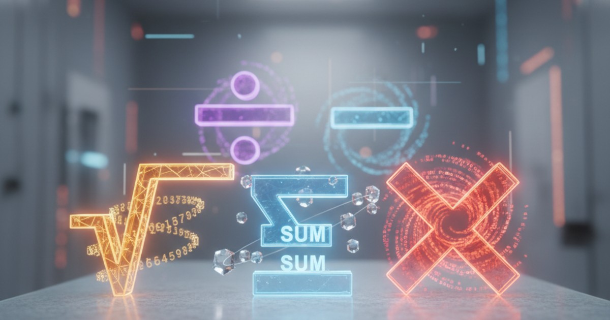 Nhóm hàm toán học cơ bản giúp tính toán nhanh chóng