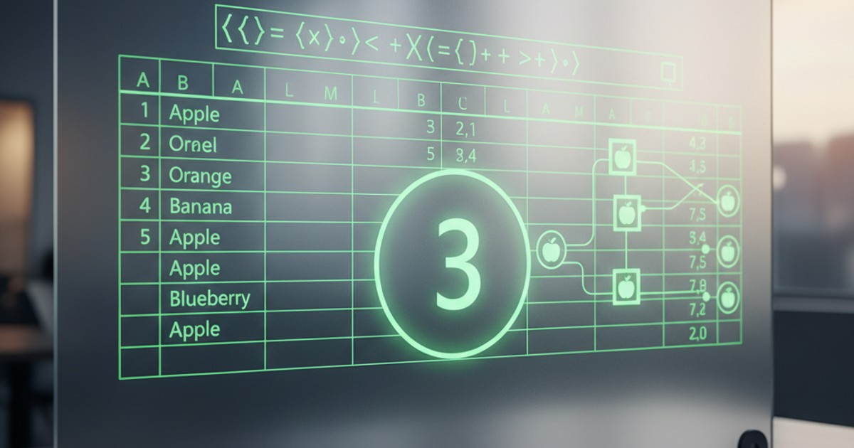 Khái niệm về hàm countif trong Excel