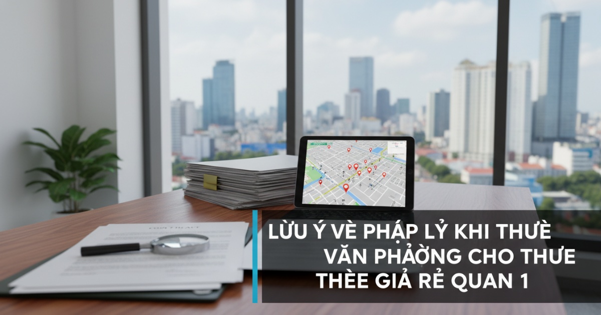 Lưu ý về pháp lý khi thuê văn phòng cho thuê giá rẻ quận 1