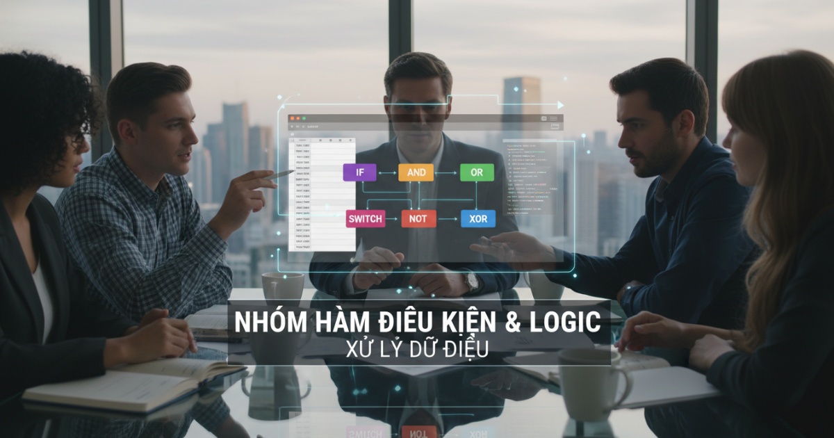 Nhóm hàm điều kiện và logic trong xử lý dữ liệu