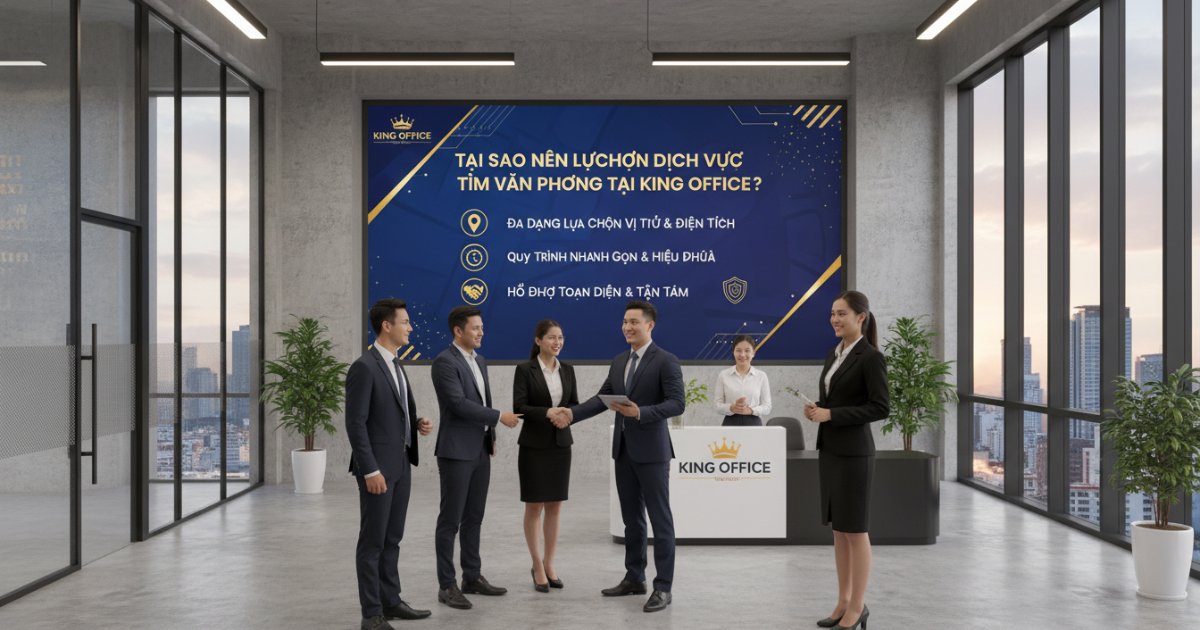 Tại sao nên lựa chọn dịch vụ tìm văn phòng tại King Office