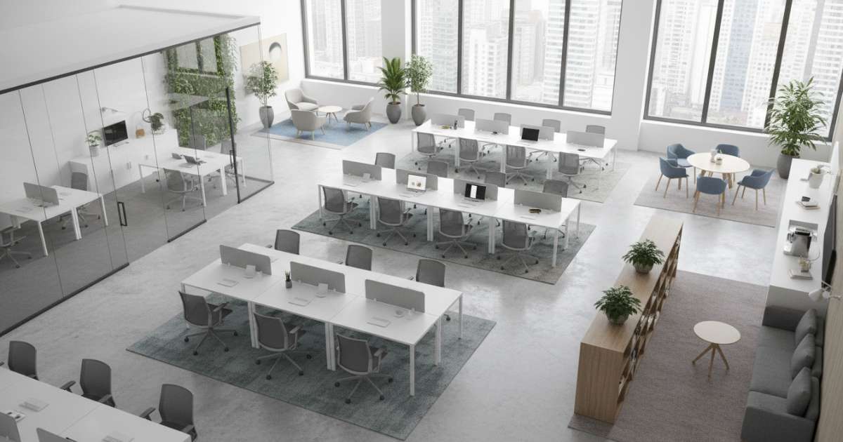 Cách bố trí mặt bằng khi thuê văn phòng diện tích 140m2