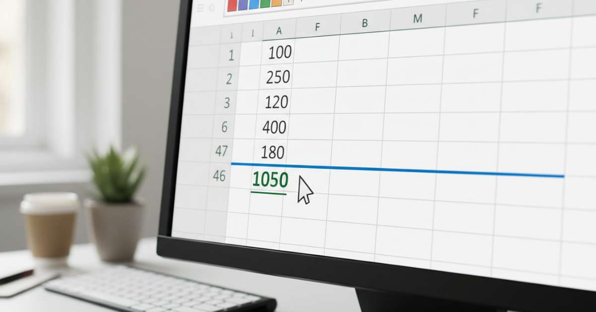 cách cộng tổng trong excel