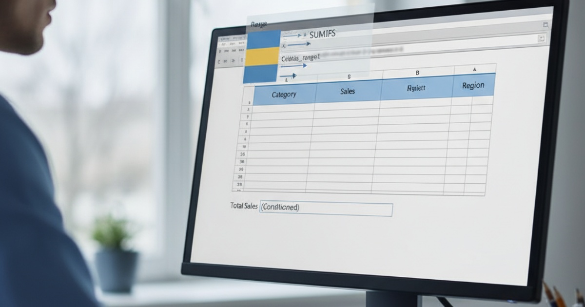 Cách tính tổng trong excel có điều kiện với hàm SUMIFS