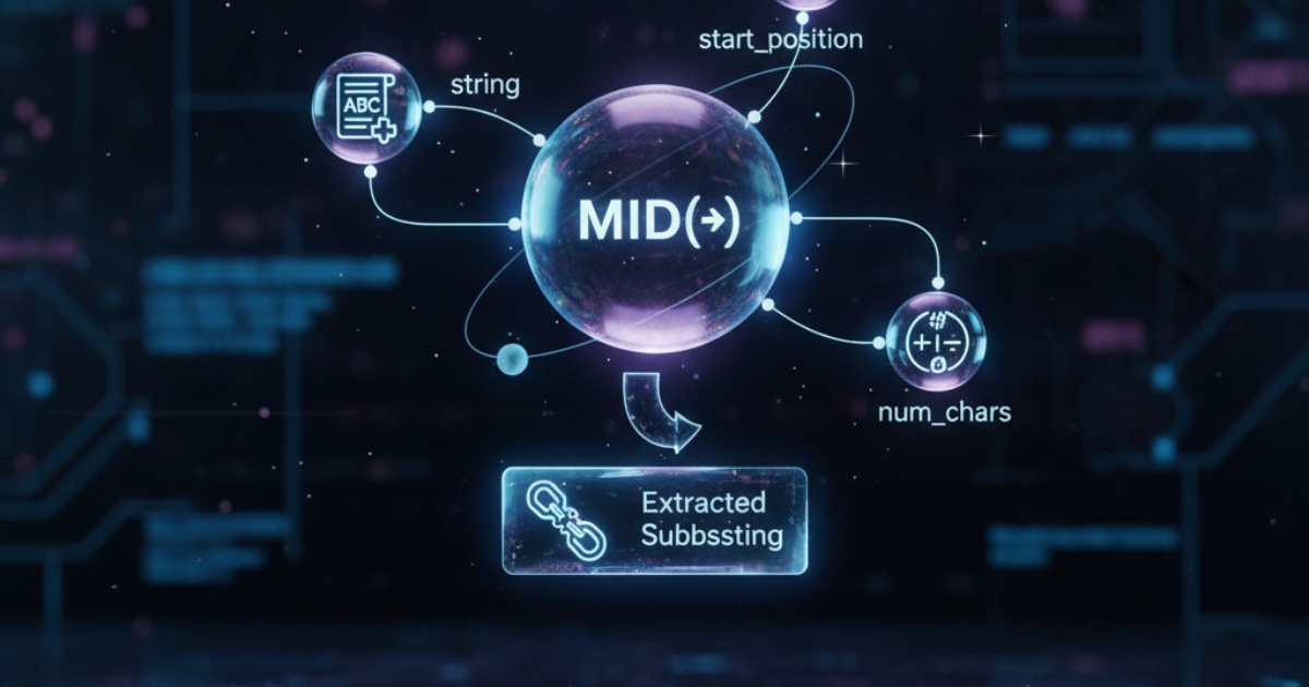 Cú pháp và ý nghĩa các tham số trong hàm mid