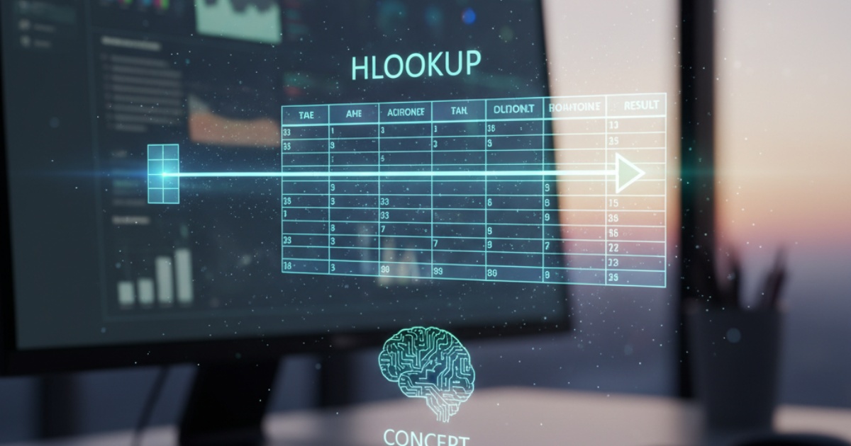 Khái niệm chung về hàm hlookup trong excel Khái niệm chung về hàm hlookup trong excel