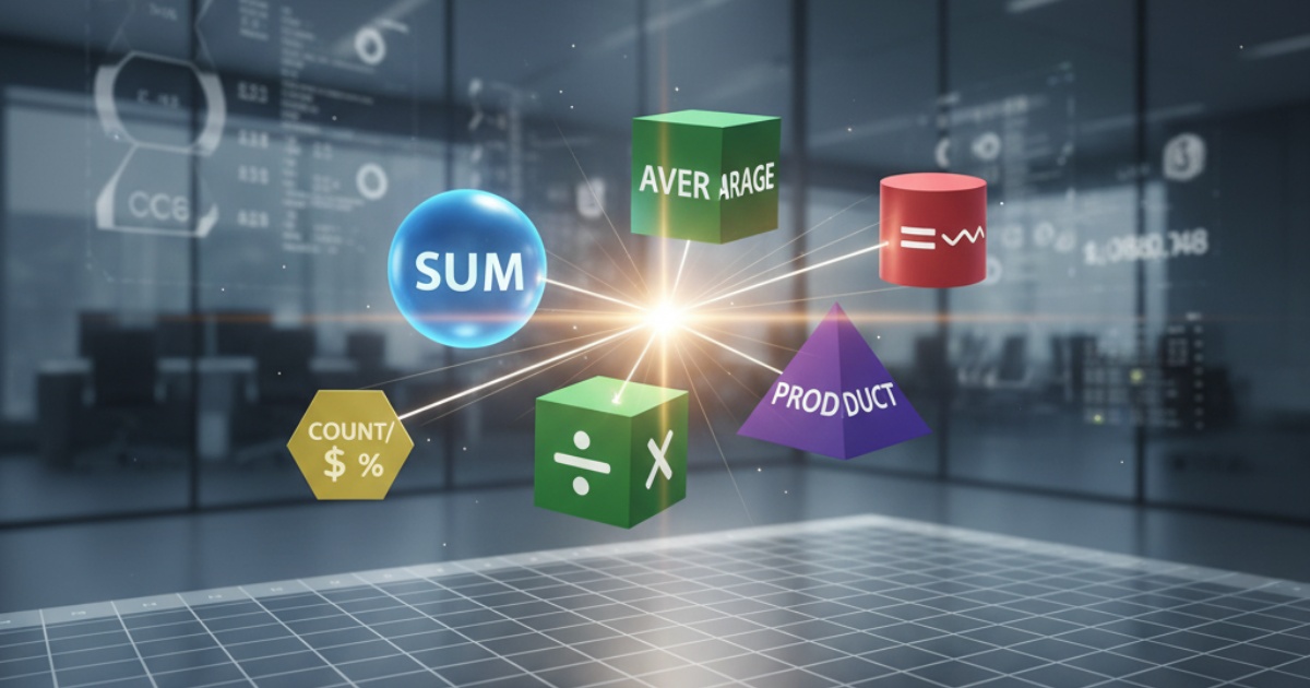 Nhóm các hàm trong excel dùng để tính toán cơ bản