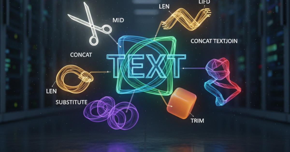 Nhóm các hàm trong excel dùng để xử lý văn bản