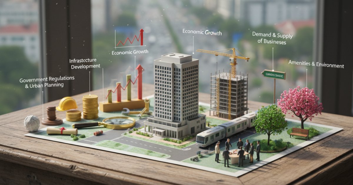 Những yếu tố ảnh hưởng đến giá thuê văn phòng đường Nguyễn Xiển