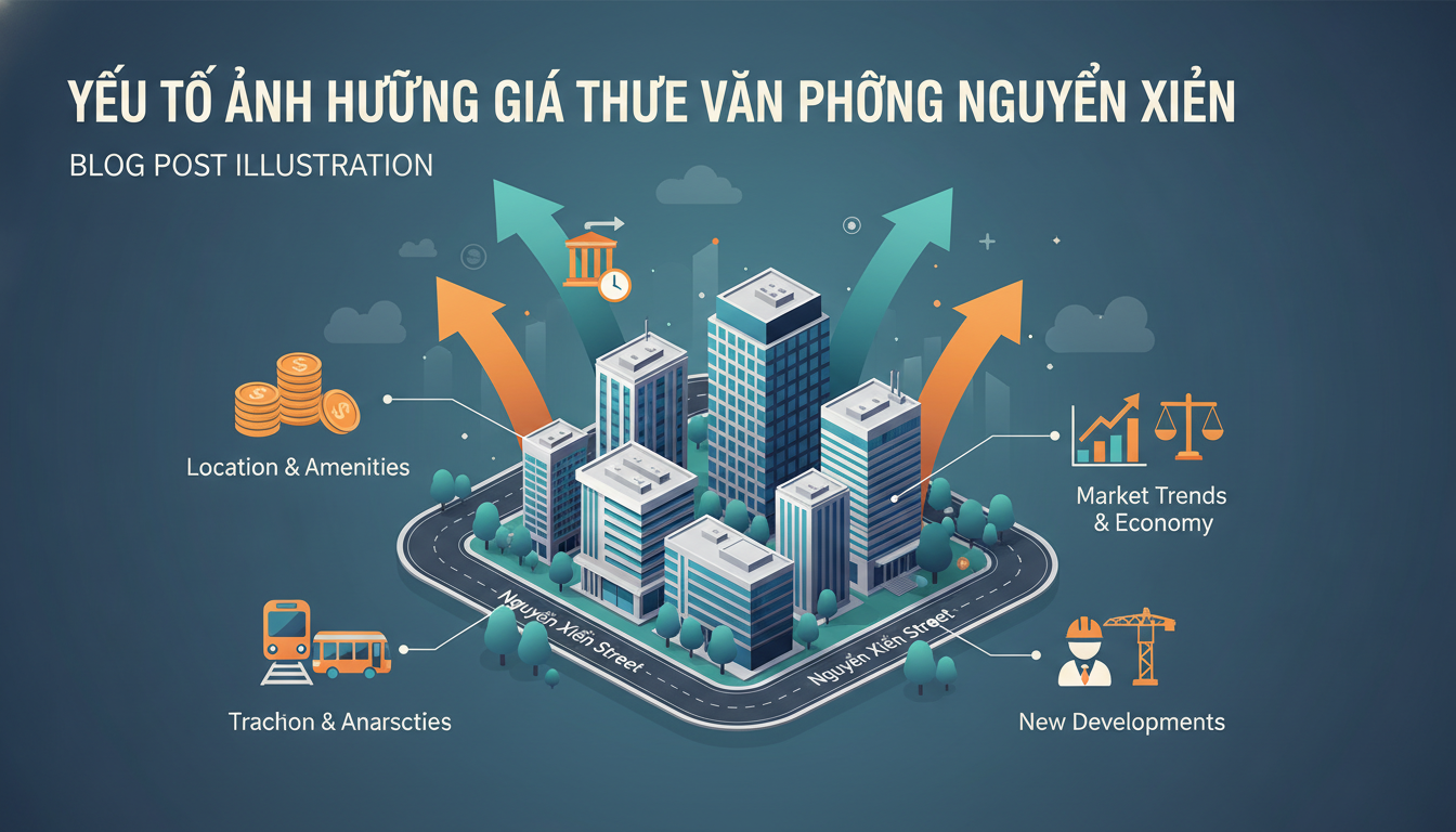 Những yếu tố ảnh hưởng đến giá thuê văn phòng đường Nguyễn Xiển