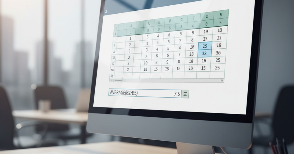 Tổng quan về hàm average trong bảng tính Excel