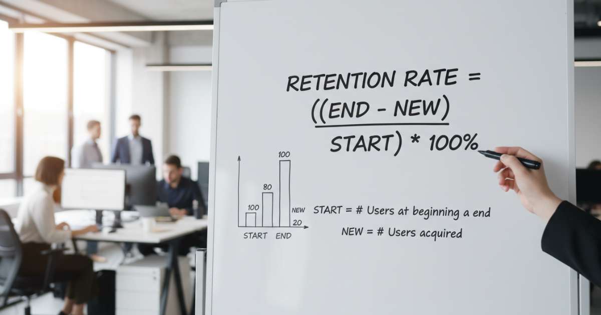 How to calculate retention rate using the standard formula