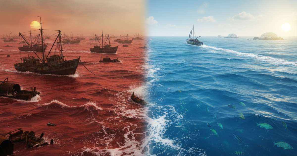 Sự khác biệt giữa đại dương đỏ và đại dương xanh